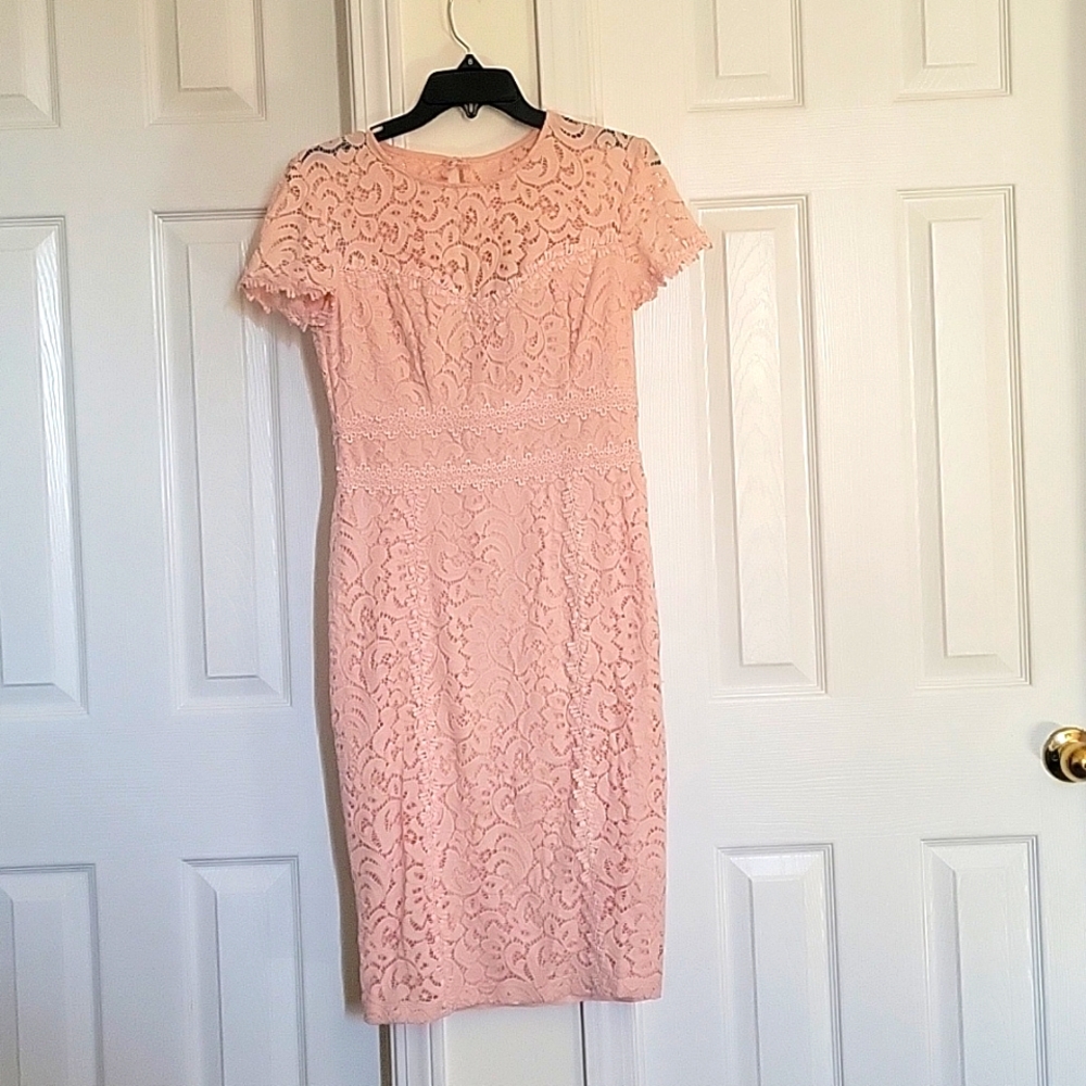 Pink Lace Dress